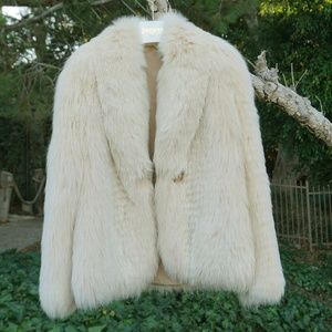 MASSINI Arctic Fox Jacket coat 38 US 2-4 Italian
